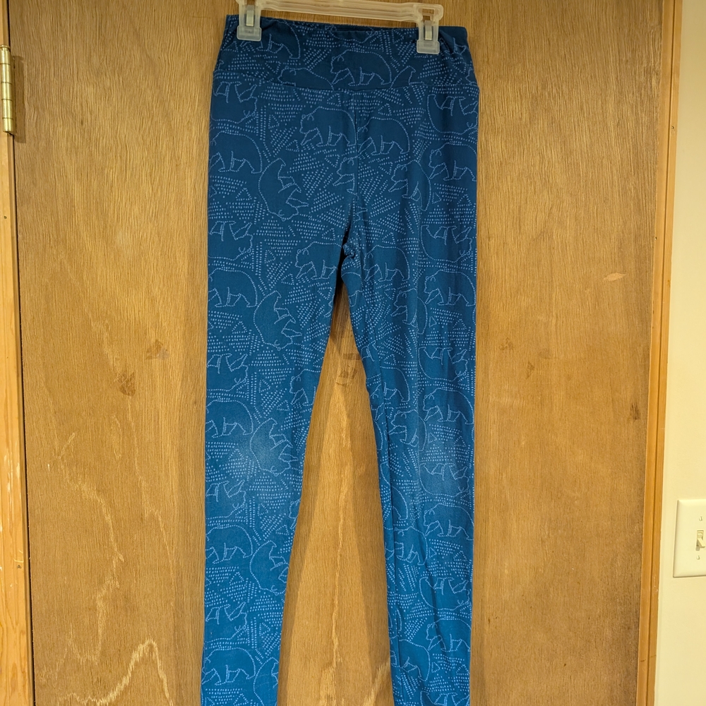 Blue Constellation Patterned Leggings